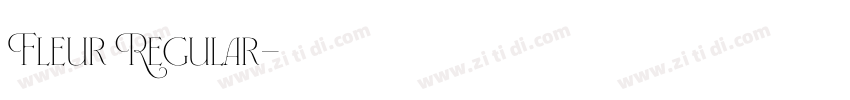 Fleur Regular字体转换